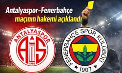 Antalyaspor-Fenerbahçe maçının hakemi açıklandı