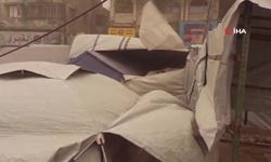 Gazze Şeridi'ni kum fırtınası vurdu