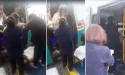 Şehir içi dolmuşta doğum yaptı