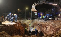 Duraliler'de ana isale hattı çalışması