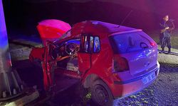 Burdur'da otomobil kontrolden çıktı