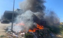 Serik'te sanayi sitesinde yangın