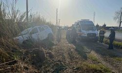 Manavgat'ta otomobil tarlaya uçtu!