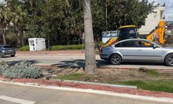 Otomobil elektrik direğine daldı