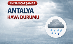 Antalya'da yarın hava nasıl olacak? Antalya 1 Nisan hava durumu: Kuvvetli Yağış ve Fırtına Uyarısı!