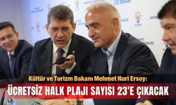 Bakan Ersoy: Ücretsiz halk plajı sayısı 23'e çıkacak