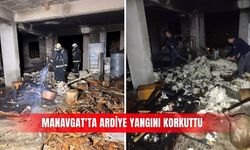 Manavgat'ta ardiye yangını korkuttu