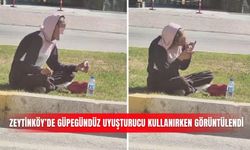 Zeytinköy’de güpegündüz uyuşturucu kullanırken görüntülendi