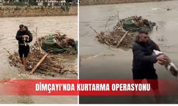 Dimçayı'nda kurtarma operasyonu