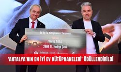 'Antalya'nın En İyi Ev Kütüphaneleri' ödüllendirildi