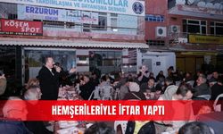 Hemşerileriyle iftar yaptı