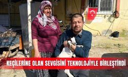 Keçilerine olan sevgisini teknolojiyle birleştirdi