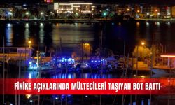 Finike açıklarında mültecileri taşıyan bot battı