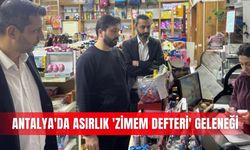 Antalya'da asırlık 'Zimem Defteri' geleneği