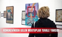 Konukevinden gelen mektuplar tuvale yansıdı