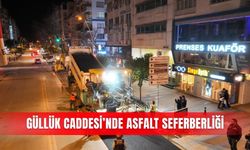 Güllük Caddesi’nde asfalt seferberliği