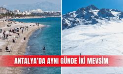 Antalya’da aynı günde iki mevsim