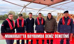 Manavgat'ta bayramda deniz denetimi