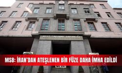 MSB: İran’dan ateşlenen bir füze daha imha edildi