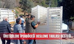 Üreticilere ipekböceği besleme tablası desteği