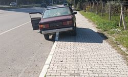 Kaza yapan araçta yasaklı madde bulundu