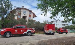 Manavgat'ta lojman yangını söndürüldü