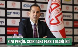 Rıza Perçin: Skor daha farklı olabilirdi