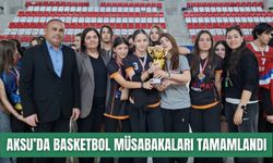Aksu’da Okul Sporları Basketbol Müsabakaları tamamlandı