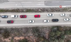 Trafikte bayram yoğunluğu başladı