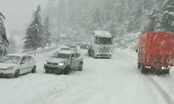 Alacabel'de nisan ayında kar sürprizi