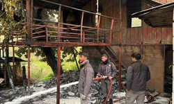 Alanya'da müstakil ev yandı