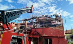 Müstakil evde yangın paniği