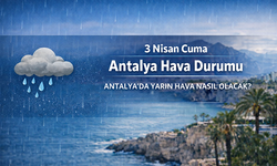 Antalya'da yarın hava nasıl olacak? 3 Nisan Cuma Antalya hava durumu: Sağanak etkisini sürdürüyor mu?