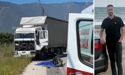 Kamyonla çarpışan motosikletli hayatını kaybetti