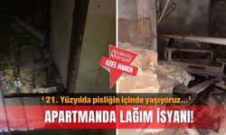 ‘ 21. Yüzyılda pisliğin içinde yaşıyoruz…’ Apartmanda lağım isyanı!