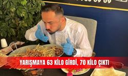 Yarışmaya 63 kilo girdi, 70 kilo çıktı