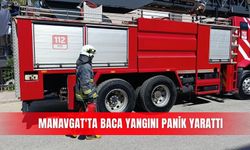 Manavgat'ta baca yangını panik yarattı