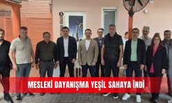 Mesleki dayanışma yeşil sahaya indi