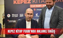 Kepez Kitap Fuarı’nda anlamlı bağış