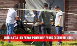 Antalya’da LED ekran panelinde erkek cesedi bulundu
