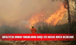 Antalya’da orman yangınlarına karşı 125 hassas nokta belirlendi