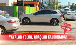 Tatil kentinde bu manzara maalesef hiç değişmiyor! Yayalar yolda, araçlar kaldırımda!