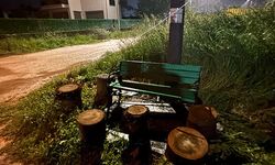 Serik'te parktan çalınan bank bulundu