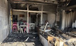 Balıkçı dükkanı çıkan yangında kullanılamaz hale geldi