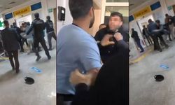 Hastane acilinde kavga kamerada