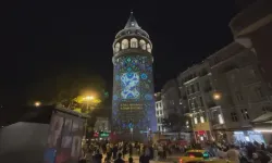 Galata Kulesi’nde 'kültürel miras' için ışık gösterisi