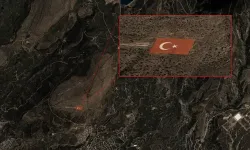 GÖKTÜRK-1 uydusu, Torosların zirvesindeki Türk bayrağını görüntüledi