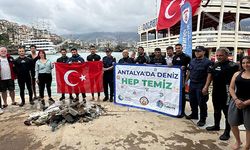 Alanya'da deniz temizlendi