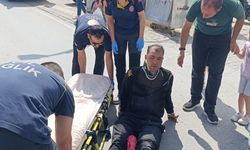 Bisikletli çocuğa çarpmamak için canını hiçe saydı