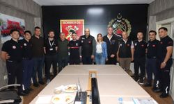 İspanyol heyetten Mersin İtfaiye Dairesi 'ne ziyaret